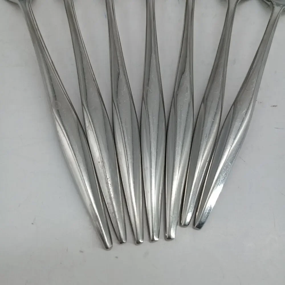 7X Forks Vtg 1847 Rogers Bros. Youth Pattern Stainless Steel 2 Salad & 5 Dinner